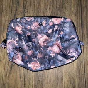 Lululemon cosmetic case with floral detail